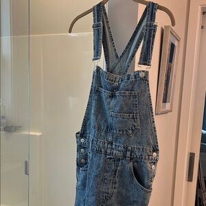 FP Denim Overalls with Adjustable Straps